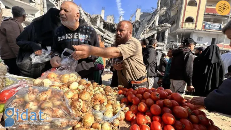 فضای جالب بازار غزه در زمان آتش بس موقت