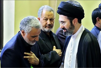 حضور سید مجتبی خامنه ای در راهپیمایی ۲۲ بهمن