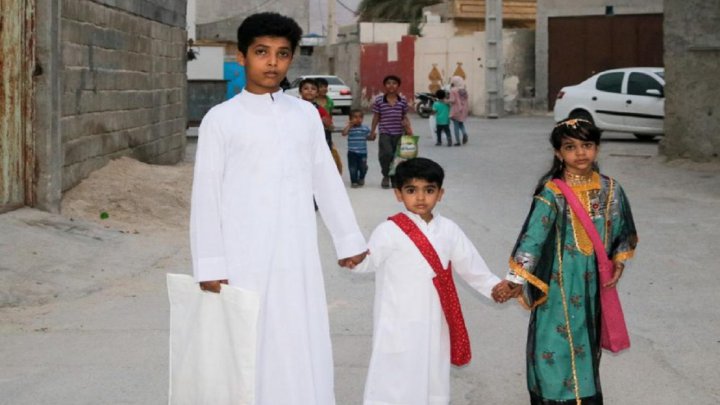 گره گشو آیین پرنشاط کودکان بوشهری در نیمه رمضان