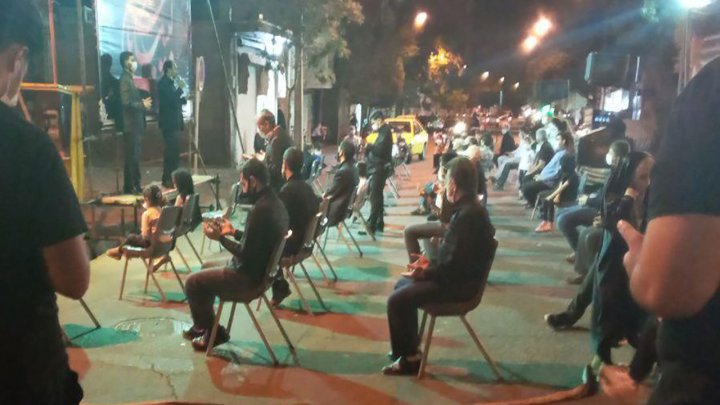 برگزاری مراسم عزاداری با رعایت پروتکال بهداشتی در تبریز فیلم