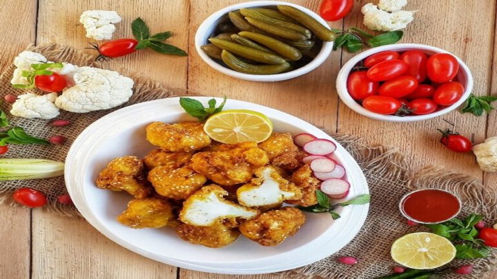 طرز تهیه گل کلم سوخاری رستورانی برای کاهش وزن و لاغری