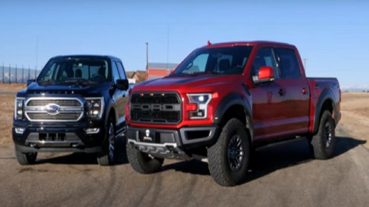 رقابت بین فورد هیبرید F ۱۵۰ و رپتور F ۱۵۰ فیلم