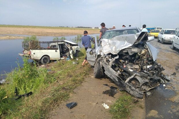 فوت ۷ گلستانی در جاده مرگ وعده تعریض محور کردکوی بندرترکمن آق قلا ۱۰ ساله شد