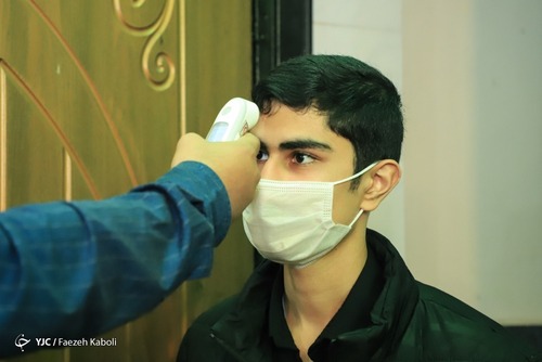 عزاداری شهادت بانوی دو عالم زیر سایه شیوه نامه های بهداشتی تصاویر