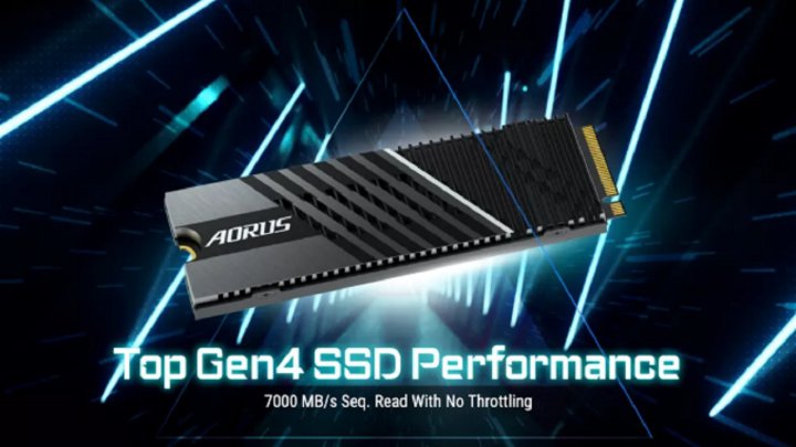 گیگابایت از حافظه جدید SSD با سرعت ۷ گیگابیت بر ثانیه رونمایی کرد