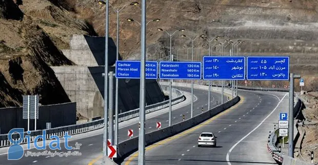 زمان افتتاح آزادراه تهران-شمال و جاده چالوس