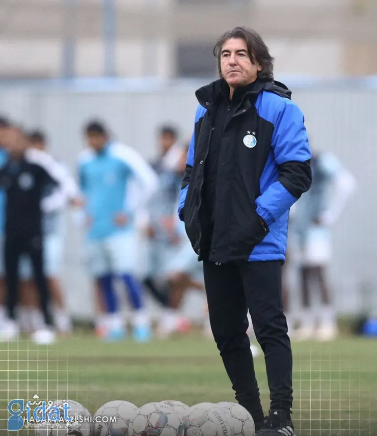 ساپینتو با چهره ای درهم در تمرین استقلال