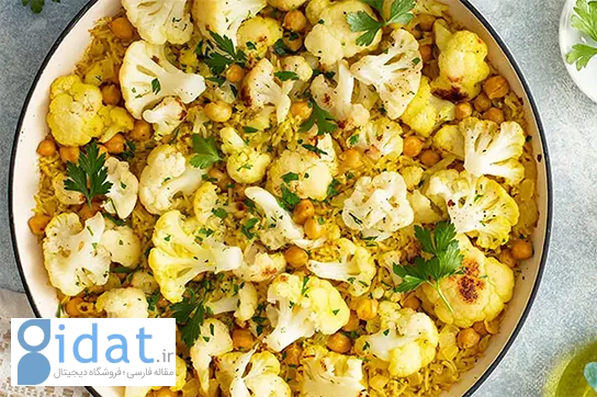 برنج گل کلم، یک برنج مخلوط خاص و خوشمزه که حتماً باید امتحانش کنید