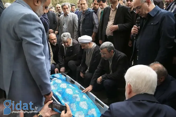 احمدی نژاد پس از مدت ها در مراسم تشییع جنازه خواهرش دیده شد