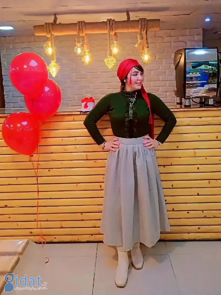 «نجمه گل تپه ای» ۲ سال پس از سریال سوجان و در جشن تولدش