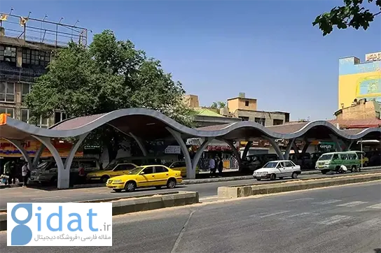 معماری ایستگاه تاکسی تهران با الهام از رشته کوه های البرز ساخته شده است