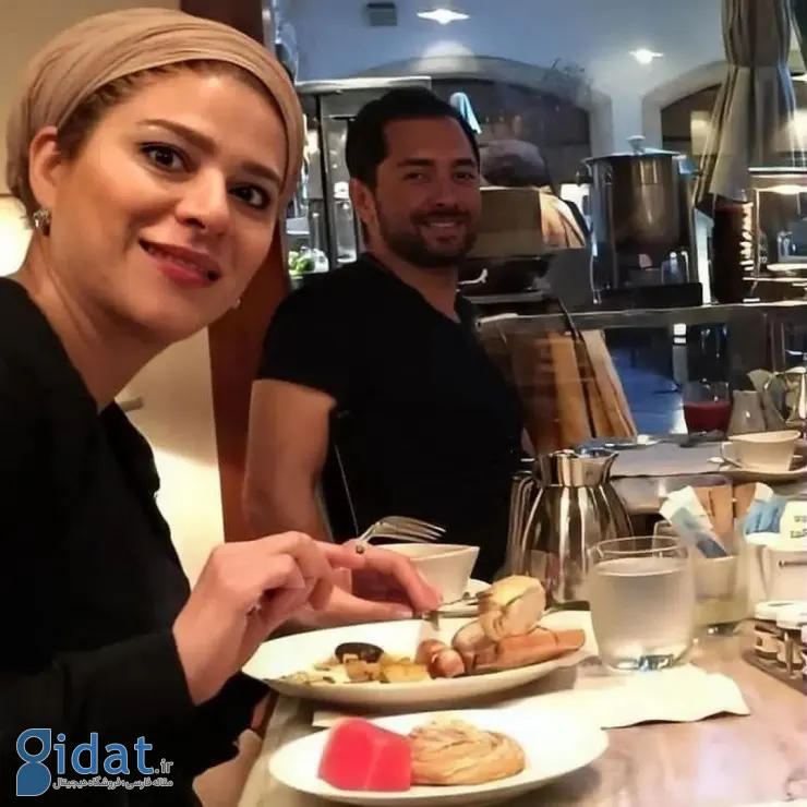 سحر دولتشاهی و بهرام رادان در یک رستوران شیک