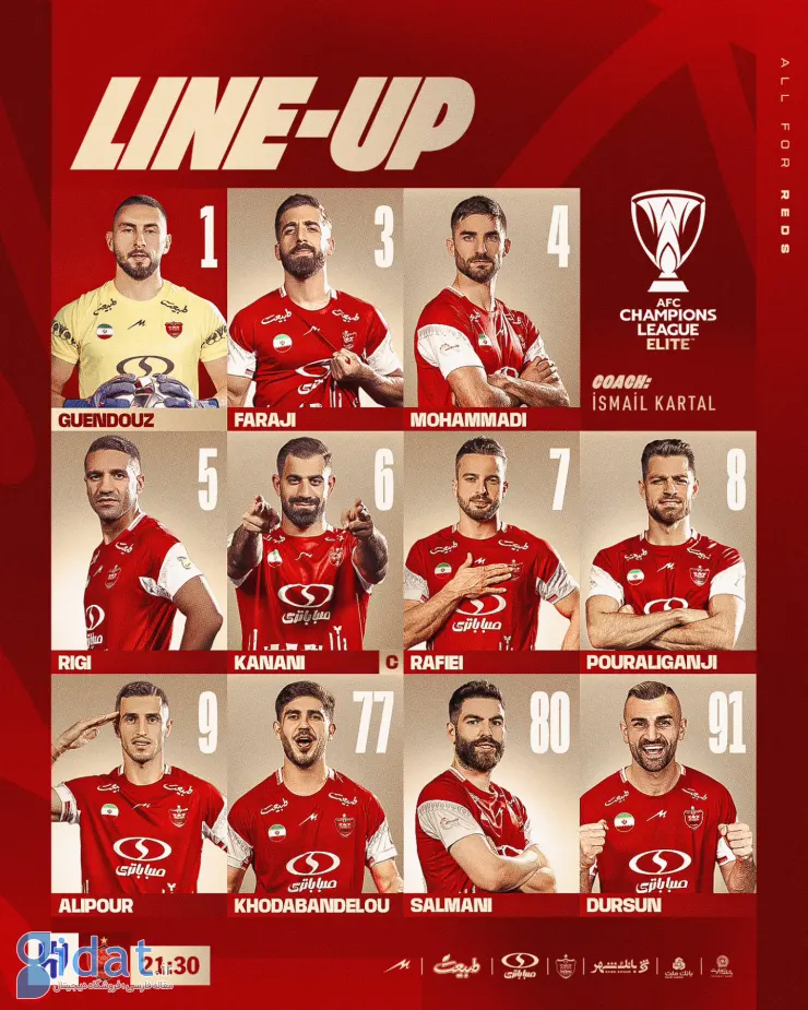 ترکیب پرسپولیس را با شگفتی اعلام کرد