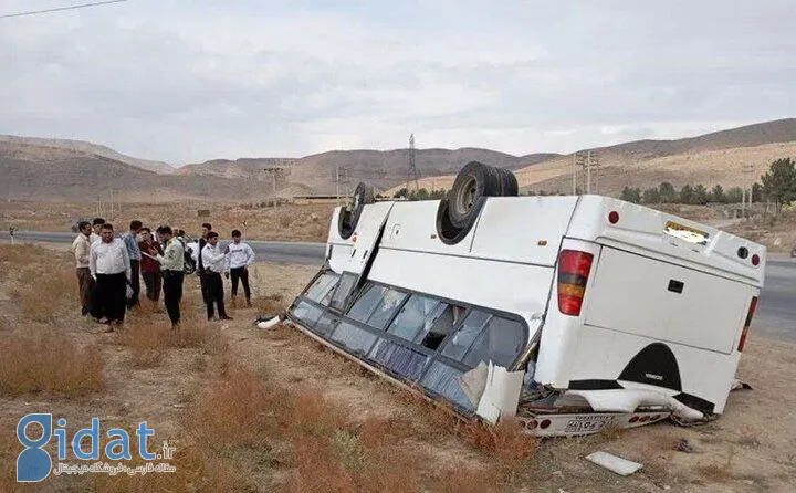 7 مصدوم بر اثر واژگونی مینی بوس در محور بناب - ملکان