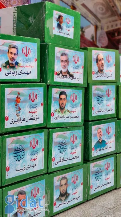 اولین تصاویر از تابوت شهدای جنگ ۱۲ روزه