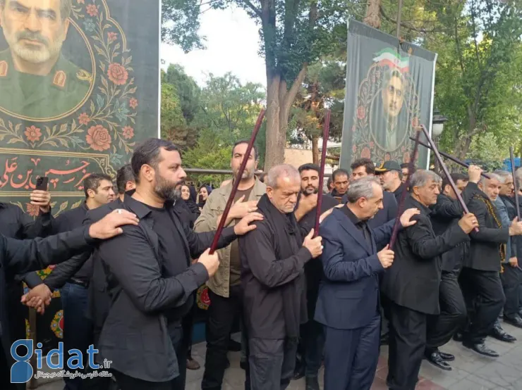 تصویری از حضور پزشکان در مراسم عزاداری تاسوعا