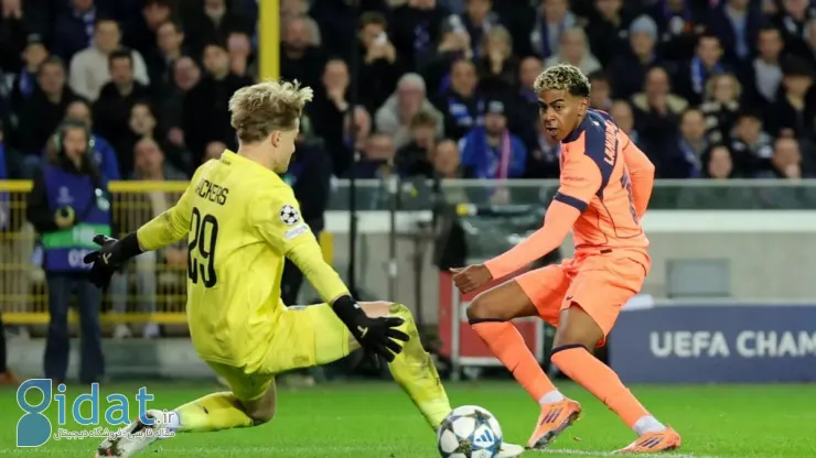 شانس خالص برای بارسلونا مقابل کلوب بروژ