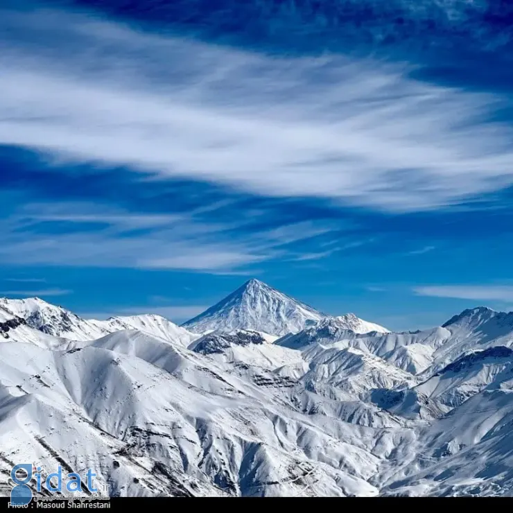 زیبایی کوه دماوند امروز نفس‌گیر بود