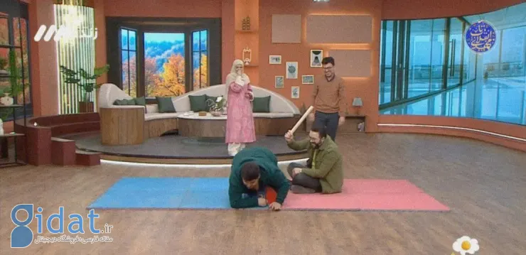 لودگی دو مجری صداوسیما روی آنتن زنده