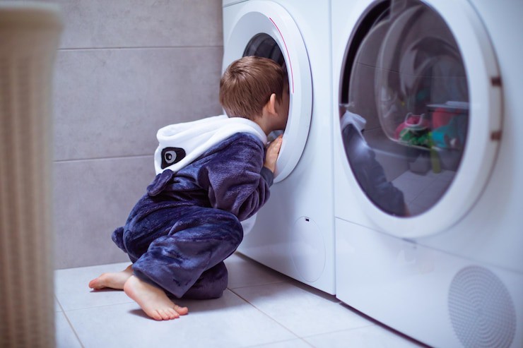چگونه قفل کودک ماشین لباسشویی ال‌جی را روشن یا خاموش کنیم؟