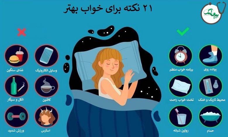 10 نکته برای داشتن خواب بهتر