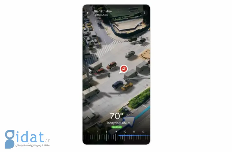 گوگل Maps به لطف هوش مصنوعی، پیش‌نمایش سه‌بعدی سفر را ارائه می‌کند