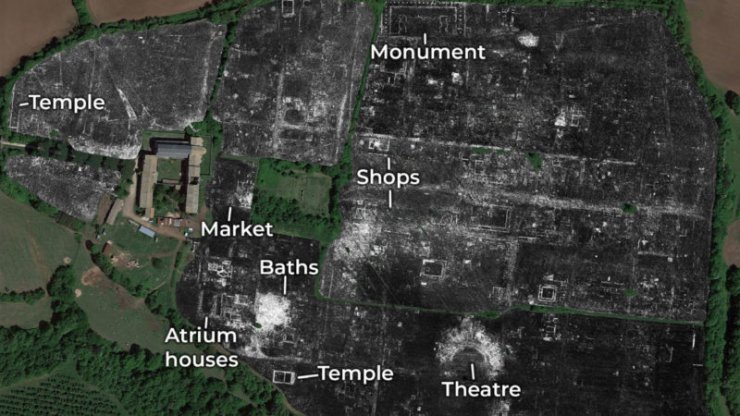 نقشه برداری از یک شهر باستانی مدفون در ایتالیا بدون حفاری