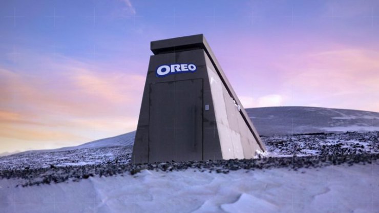 اوریو برای محافظت از بیسکویت ها انبار ضد شهاب سنگ در نروژ ساخت