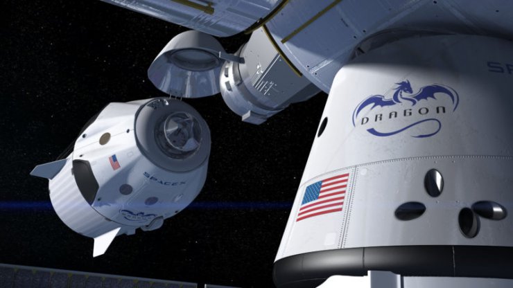 کپسول کرو دراگون حامل فضانوردان ناسا با موفقیت به ایستگاه فضایی متصل شد