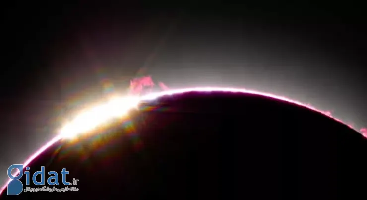 تصویر روز ناسا: نمای نزدیک از خورشید گرفتگی کامل