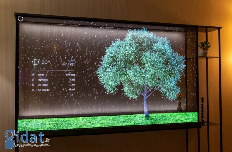 ال جی اولین تلویزیون OLED شفاف بی سیم دنیا را معرفی کرد. 77 اینچ 4K