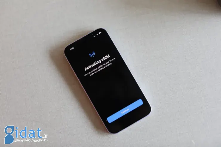 eSIM آیفون 17