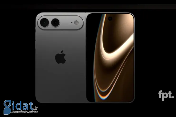 رندرهای جدید آیفون تاشو را ببینید: طراحی عریض و بدون چین خوردگی صفحه نمایش