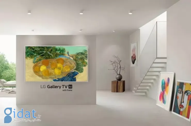 ال‌جی، رقیب تلویزیون‌های The Frame سامسونگ، از تلویزیون Gallery با نمایشگر Mini LED رونمایی کرد