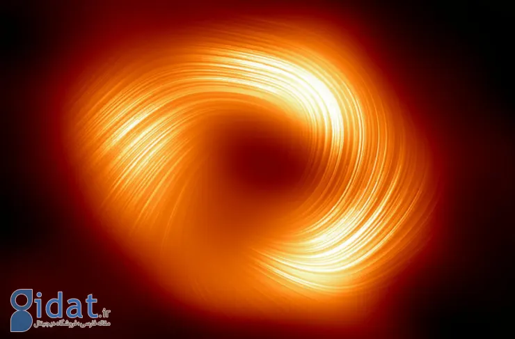 تصویر روز ناسا: میدان مغناطیسی در حال چرخش در اطراف سیاهچاله مرکزی کهکشان