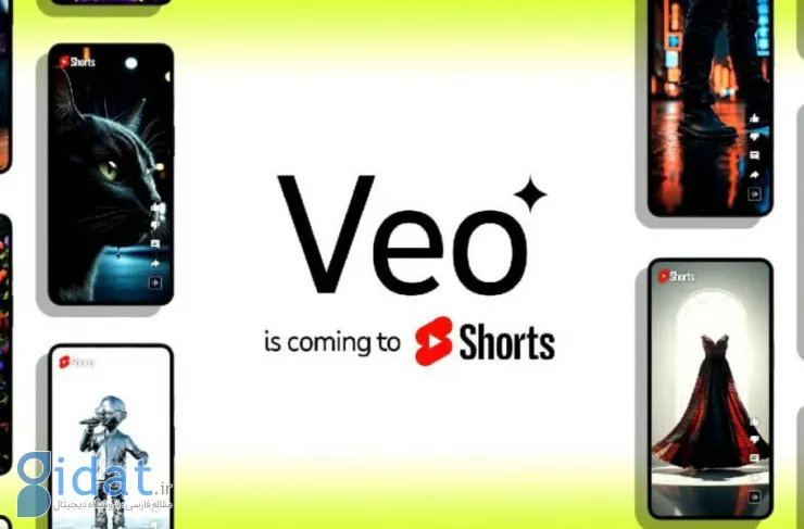 هوش مصنوعی تولید ویدیو Veo به YouTube Shorts اضافه خواهد شد