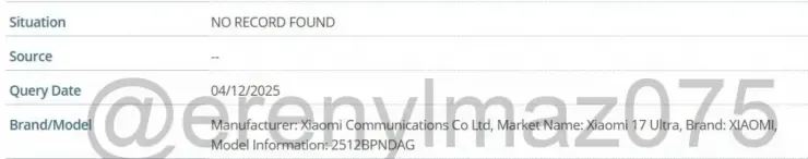 افشای تصاویر منتسب به شیائومی 17 اولترا