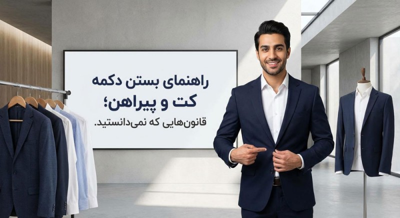 راهنمای بستن دکمه کت و پیراهن؛ قانون‌هایی که نمی‌دانستید