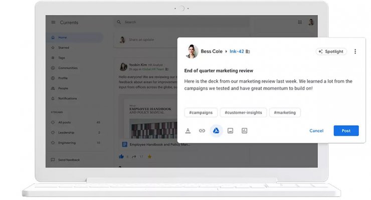گوگل Currents به عنوان جایگزین گوگل پلاس از ماه آینده شروع به کار می کند