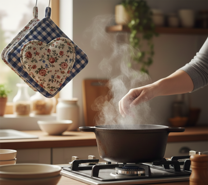 آموزش دستگیره آشپزخانه؛ راهنمای کامل برای دوخت دستگیره‌های زیبا