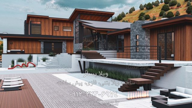 ساخت ویلا در منطقه کوهستانی