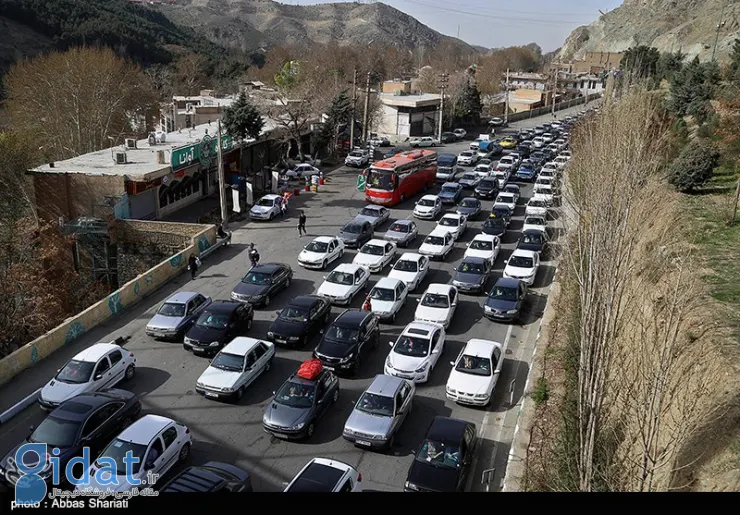 ترافیک سنگین در جاده های هراز و فیروزکوه