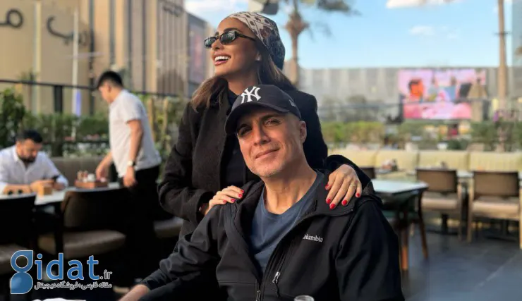 ضیافت بازیگر مشهور ترکیه ای با همسر ایرانی اش در شب یلدا