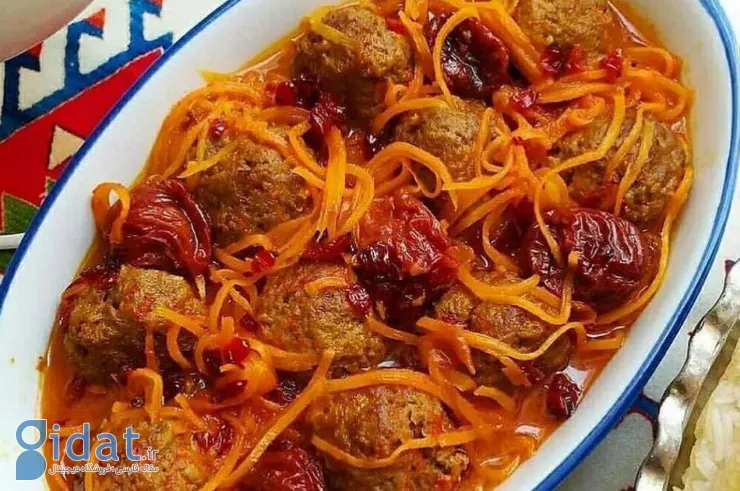 طرز تهیه خورش هویج تبریزی به صورت محلی