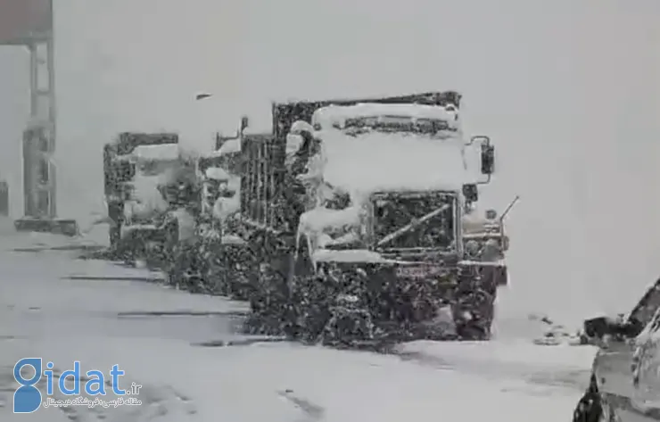 نجات ۱۴ خانواده عشایری گرفتار در برف