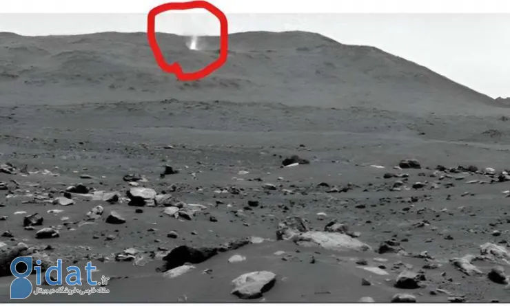 غبار عظیمی که توسط اجاق غول پیکر در مریخ ایجاد شده است