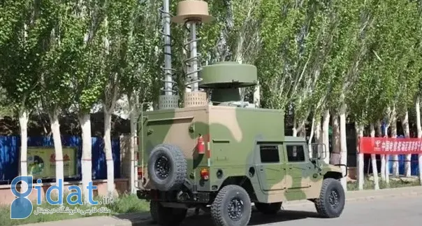 خودروهای جنگ الکترونیک ارتش چین در محل برگزاری مسابقات