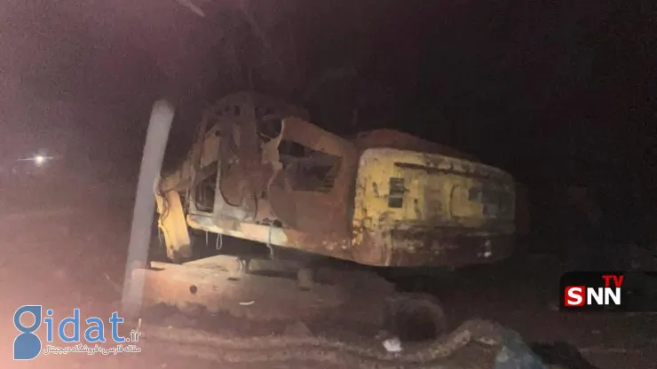 حمله پهپادی اسرائیل به یک بولدوزر در لبنان