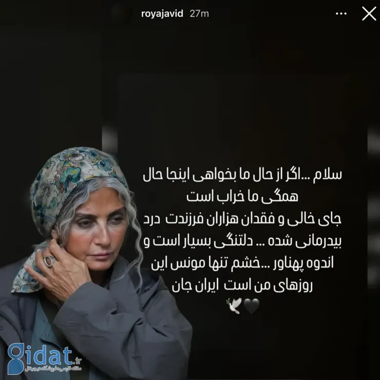 روایت رویا جاویدنیا: اینجا حال همه بد است