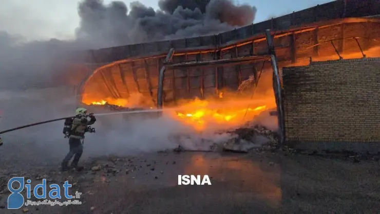 تصاویری از آتش‌سوزی بزرگ در خاوران